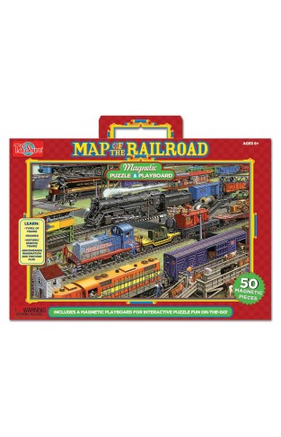 Railroad Magnetic playboard and puzzle